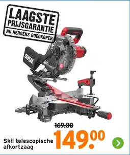 GAMMA Skil telescopische afkortzaag aanbieding