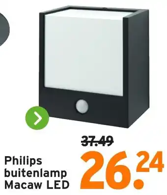 GAMMA Philips buitenlamp Macaw LED aanbieding