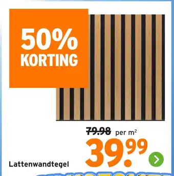 GAMMA Lattenwandtegel aanbieding