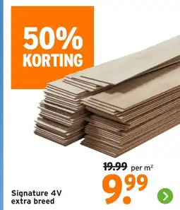 GAMMA Signature 4V extra breed aanbieding