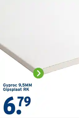 GAMMA Gyproc 9,5MM Gipsplaat RK aanbieding
