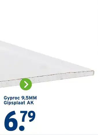 GAMMA Gyproc 9,5MM Gipsplaat AK aanbieding