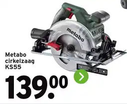 GAMMA Metabo cirkelzaag KS55 aanbieding