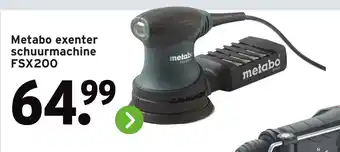 GAMMA Metabo exenter schuurmachine FSX200 aanbieding