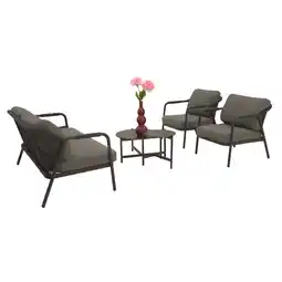 Van Cranenbroek Loungeset Calanca antraciet + kussens aanbieding