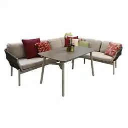 Van Cranenbroek Loungeset Lariana milky grey + kussens aanbieding