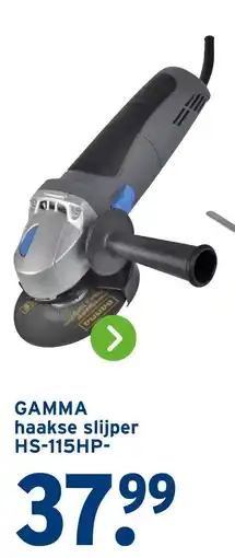 GAMMA GAMMA haakse slijper HS-115HP aanbieding