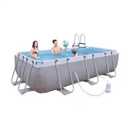Van Cranenbroek Zwembad steel 400x200x99 + pomp +l Jilong aanbieding