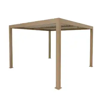 Van Cranenbroek Pergola Feriolo 3x3 m Wood Look aanbieding