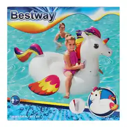 Van Cranenbroek Eenhoorn opblaasbaar 150x117cm Bestway aanbieding
