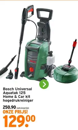 GAMMA Bosch Universal Aquatak 125 Home & Car kit hogedrukreiniger aanbieding