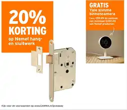 GAMMA Op nemef hang en sluitwerk aanbieding