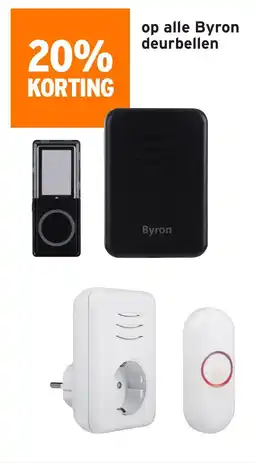 GAMMA Op alle byron deurbellen aanbieding