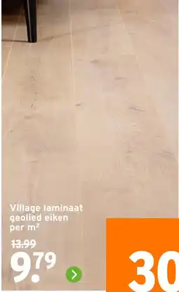GAMMA Village laminaat geolied eiken aanbieding