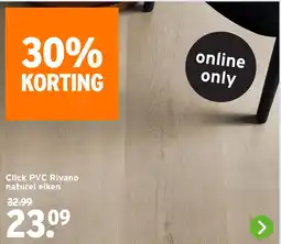 GAMMA Click PVC Rivano naturel eiken aanbieding