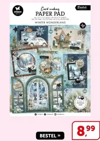 Boekenvoordeel Card making PAPER PÁD aanbieding