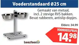 Huisdier Voordeelshop Voederstandaard Ø25 cm aanbieding