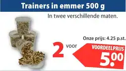 Huisdier Voordeelshop Trainers in emmer 500 g aanbieding