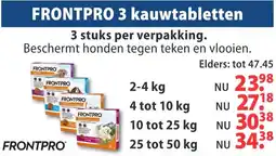 Huisdier Voordeelshop FRONTPRO 3 kauwtabletten aanbieding