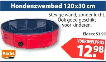 Huisdier Voordeelshop Hondenzwembad 120x30 cm aanbieding