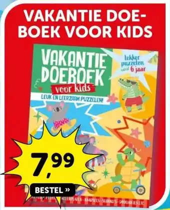 Boekenvoordeel VAKANTIE DOE- BOEK VOOR KIDS aanbieding
