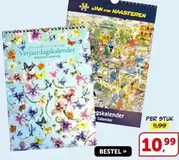 Boekenvoordeel Verjaardagskalenders aanbieding