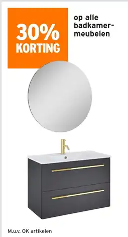 GAMMA op alle badkamer meubelen aanbieding