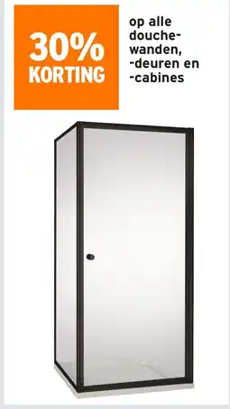 GAMMA op alle douche wanden, deuren en cabines aanbieding