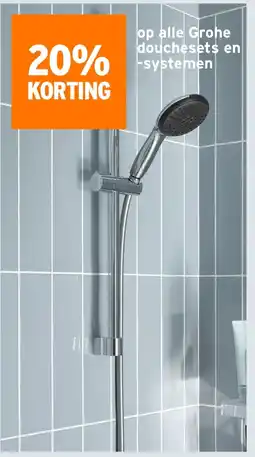 GAMMA op alle Grohe douchesets en systemen aanbieding