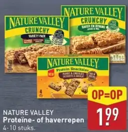 ALDI Nature valley Proteïne of haverrepen aanbieding