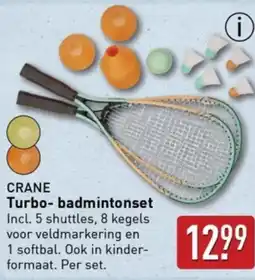 ALDI Crane Turbo badmintonset aanbieding