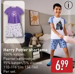 ALDI Harry Potter shortama aanbieding