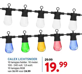 Kluswijs Calex lichtsnoer aanbieding
