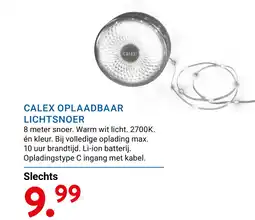 Kluswijs Calex oplaadbaar lichtsnoer aanbieding