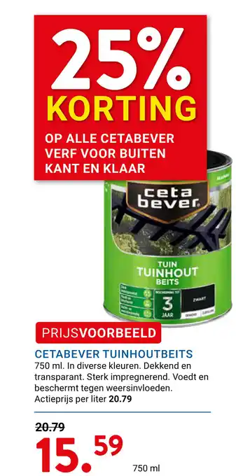 Kluswijs Cetabever tuinhoutbeits aanbieding