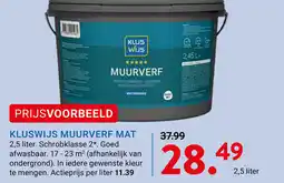 Kluswijs Kluswijs muurverf mat aanbieding
