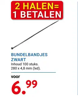 Kluswijs Bundelbandjes zwart aanbieding