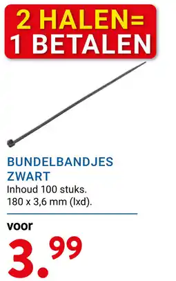 Kluswijs Bundelbandjes zwart aanbieding