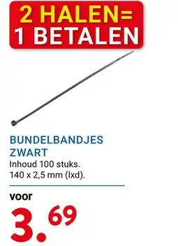 Kluswijs Bundelbandjes zwart aanbieding