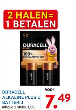 Kluswijs Duracell alkaline plus c batterij aanbieding