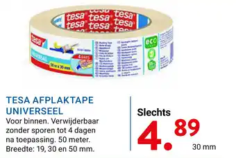 Kluswijs Tesa afplaktape universeel aanbieding
