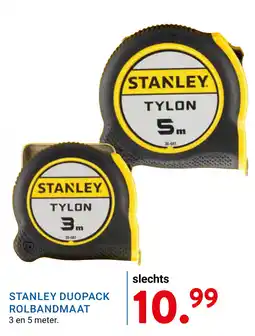 Kluswijs Stanley duopack rolbandmaat aanbieding