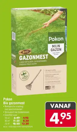 Enorm Pokon Bio gazonmest aanbieding