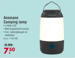 Enorm Ansmann Camping lamp aanbieding