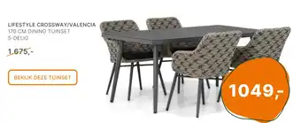 Van der Garde tuinmeubelshop Lifestyle crossway/valencia aanbieding