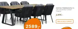 Van der Garde tuinmeubelshop Santika tendenza/palta aanbieding