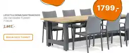 Van der Garde tuinmeubelshop Lifestyle rome/san francisco aanbieding