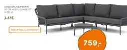Van der Garde tuinmeubelshop Coco dalice/pacific aanbieding