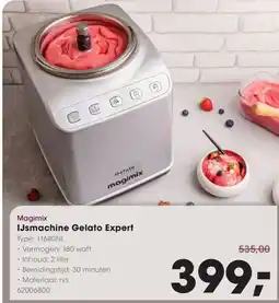 HANOS Magimix IJsmachine Gelato Expert aanbieding