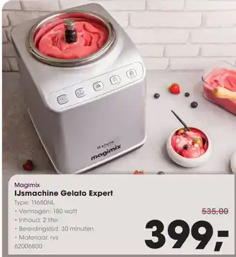 HANOS Magimix IJsmachine Gelato Expert aanbieding